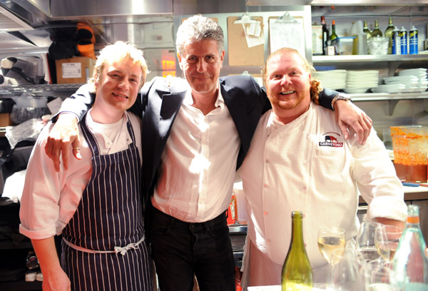Jamie Oliver, Anthony Bourdain & another lover of all things Spanish: Mario Batali